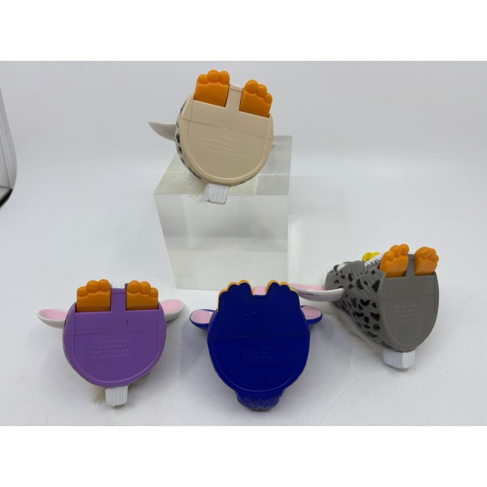 Lot of (4) Vintage Furby McDonald's Happy Meal Toys 1998 Tiger Cheetah - Picture 6 of 7